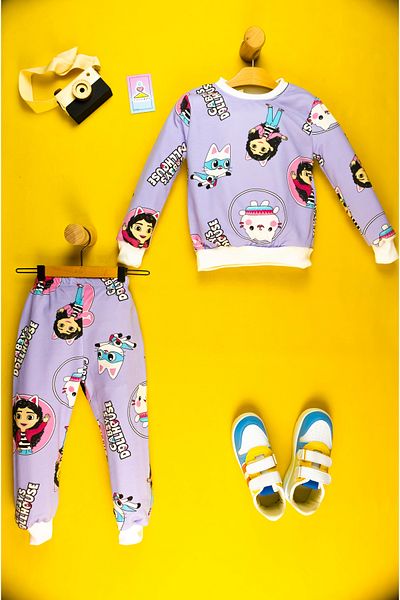 Yalçınoğlu Kids Drăguț și confortabil - Set cu două fire - Potrivit pentru creșă și joacă - Set pentru fete