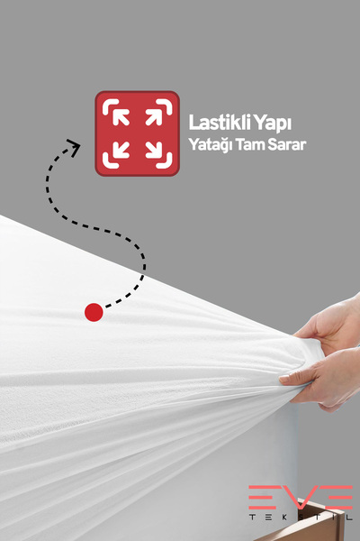 Eve Tekstil Εφαρμοσμένο βαμβακερό μωρό / Μονό / Διπλό Υγρό Προστατευτικό Στρώματος Ελαστικό σεντόνι Στρώματα