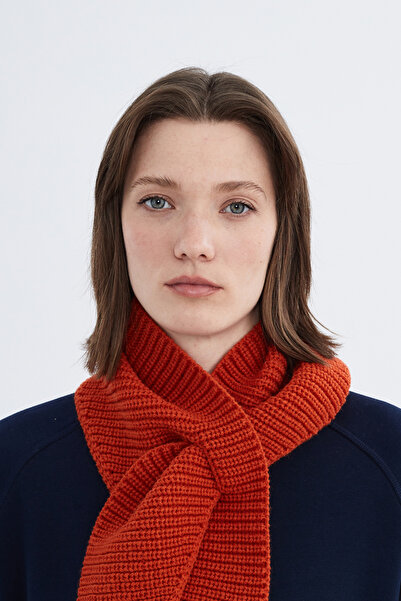 Nordbron Πορτοκαλί Unisex Μοντέρνο Ακρυλικό Εποχιακό Zunhi - Χοντρό μαλακό με λεπτομέρεια με κόμπο