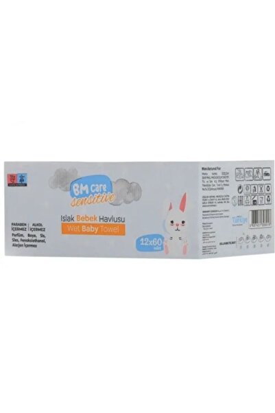 BM Care Sensitive Islak Havlu 12x60lı