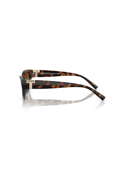 Tiffany Woman Oval Sunglasses- Tf 4225u - Lense Size:54mm - Havana