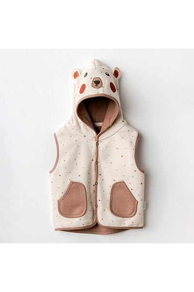 andywawa Ac25028 - High Adventure Beige Bear Vest