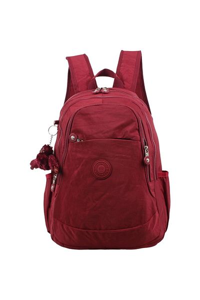 Kenyon Cox 8812 Claret Red Unisex Fabric Backpack with Clinker Accessories 8812