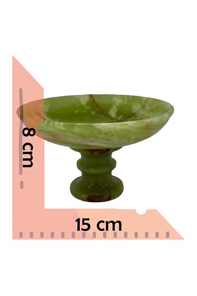 taru pasaj Handmade Decorative Onyx Natural Stone Standing Dish |   Stylish Decor & Special Gift