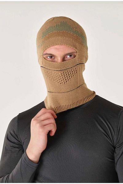 dgn shop Desert Camouflage Patterned Balaclava Beanie & Foldable Beanie