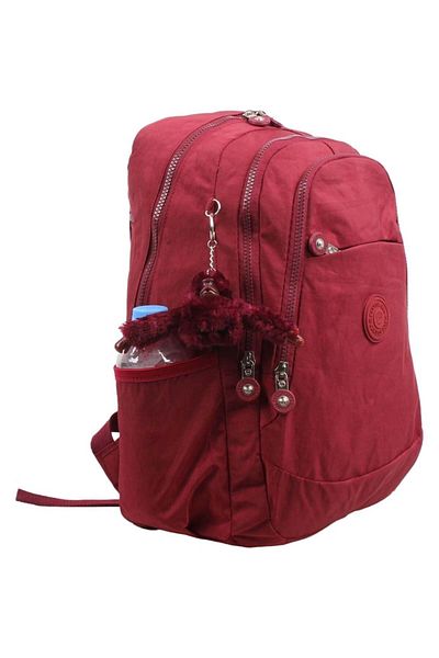 Kenyon Cox 8812 Claret Red Unisex Fabric Backpack with Clinker Accessories 8812