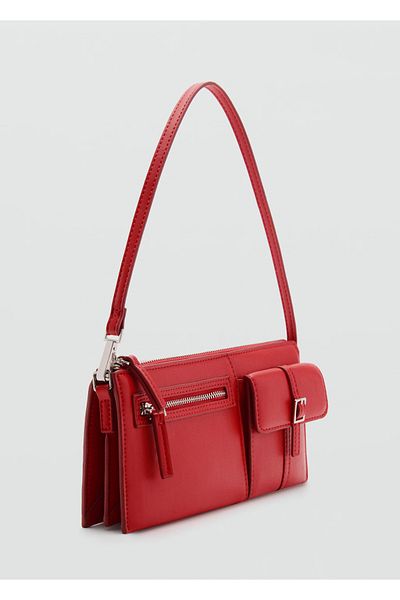 MANGO Shoulder Bag with Pockets