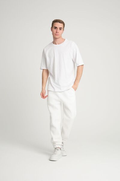 3 ROPE Λευκό Unisex Fleece Φούτερ - Τρεις Κλωστές