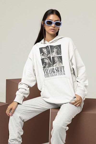 SEVBANO Unisex Taylor Swift the Eras Tour Printed Oversize Hoodie