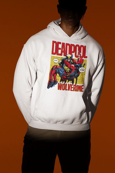 SEVBANO Deadpool X Wolverine Printed Unisex Oversize Marvel Character Hoodie