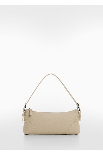 MANGO Buckle detailed shoulder bag