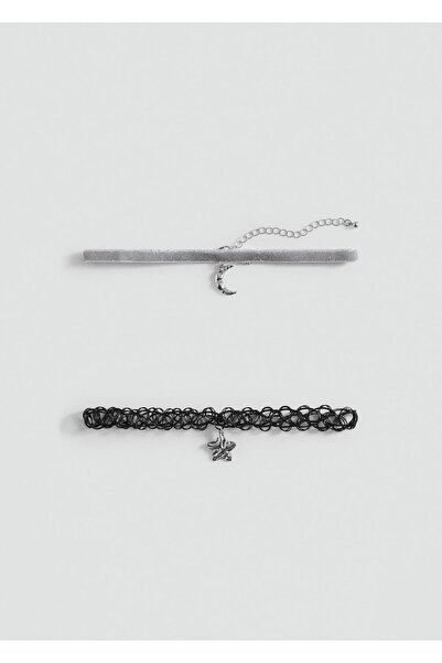 MANGO Kids Set de 2 coliere choker cu vârfuri