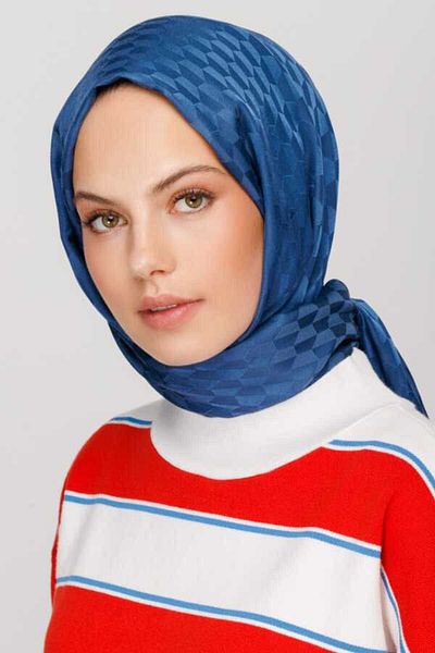 VALORSCARF Şal jacquard mătăsos cu model Qoza Ozalit