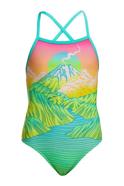 FUNKİTA Funkita Stp Candy Climb Girl's Swim Trunks, Double Cross Back Model