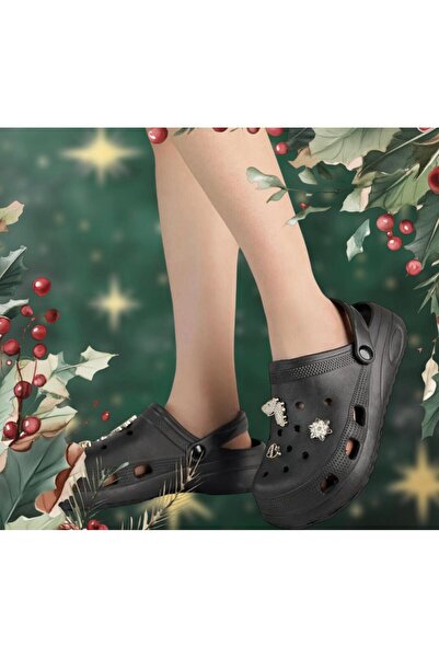 Ems Ženske papuče sa debelim đonom i kamenim detaljima