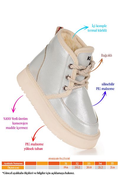 Kiko Kids Παπούτσια για κορίτσια με κορδόνια Buck Skin