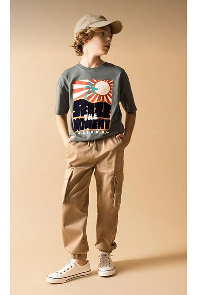 ASL GOLF CLUB Boy's Cargo Pants - Jogger Style