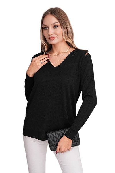 lavella Women's V-Neck Silvery Sweater 12809 Bgl-St04106