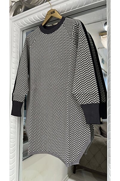 Invee Invee 6867 Smoked Knitwear Tunic