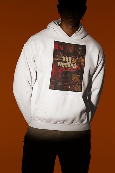 SEVBANO The Weeknd after Hours Gta Themed Printed Unisex Oversize Hoodie