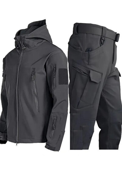 m.baba Takım Kışlık SU Gecirmez Softshell Mont İçi Polarlı ve Softshell Panto...