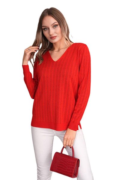 lavella Women's V-Neck Silvery Sweater 12809 Bgl-St04106