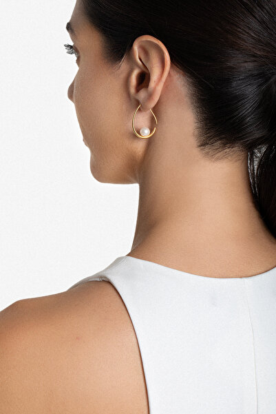 SEİL TAKI AKSESUAR Minimalist Damla Inci Küpe