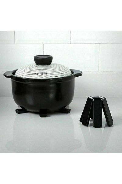 STLIFE 2 Pcs Collapsible Heat Resistant Trivet Pots Skillet Base Teapot Trivet
