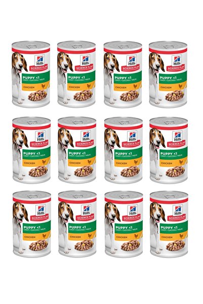 Hill's Scıence Plan Tavuklu Yavru Köpek Konservesi 370 gr X 12 Adet