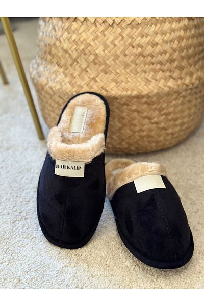 EUROLUXE Men's and Women's Home Slippers - Winter Dowry Slippers with Fur Inside, Light Sole, Noiseless (Narrow Fit)