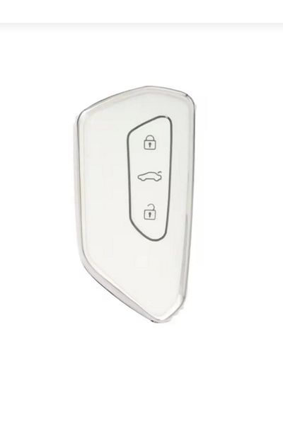 GMA KEYS Golf 8 2021+ Caddy 2021+ Tiguan 2024 Leon Cupra Formenter Nano Key Case White Silver Color