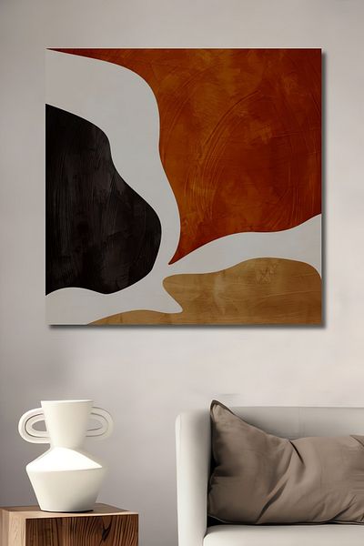 Teona Ahşap Colorat Abstract Lemn MDF Dreptunghi Decorativ Acasă, Locul de Muncă Pictură Perete