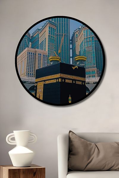 Teona Ahşap Kaaba Decorativ Lemn MDF Rotund Casa, Locul de Muncă Pictură Perete