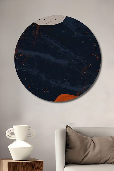 Teona Ahşap Artă abstractă Decorativ Lemn MDF Rotund Acasă, Locul de Muncă Pictură Perete