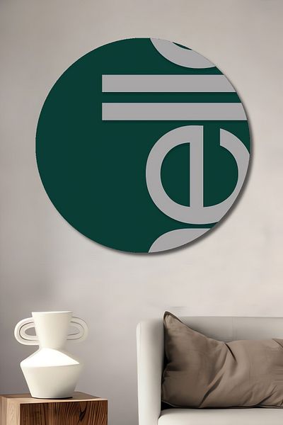 Teona Ahşap Love Minimalist Decorativ Lemn MDF Rotund Acasă, Locul de Muncă Pictură Perete