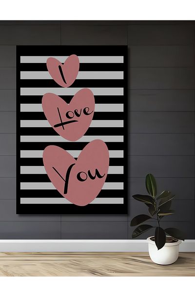 Teona Ahşap Love Full Hearts Decorativ Lemn MDF Dreptunghi Acasă, Locul de Muncă Pictură Perete