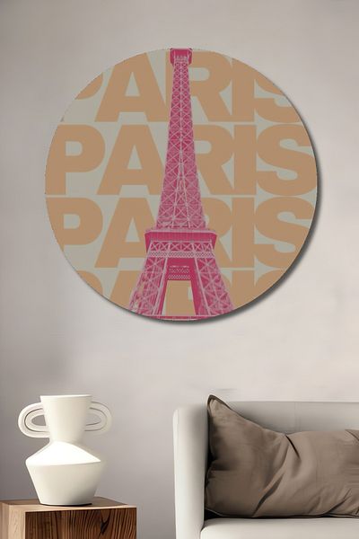 Teona Ahşap Turnul Eiffel Paris Decorativ Lemn MDF Casă Rotundă, Pictură Perete Locul de Muncă