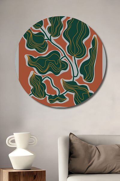 Teona Ahşap Forme organice Decorative Lemn MDF Rotund Acasă, Locul de Muncă Pictură Perete