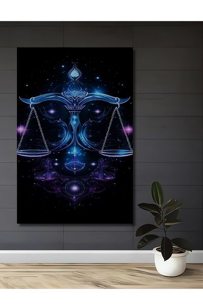 Teona Ahşap Zodiacul Balanței Decorativ Lemn MDF Dreptunghi Acasă, Locul de Muncă Pictură Perete