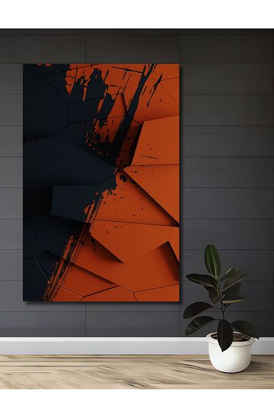 Teona Ahşap Dinamic Geometric Modern Lemn MDF Dreptunghi Acasă, Locul de Muncă Pictură Perete