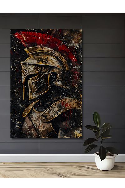 Teona Ahşap Roma Warrior Decorativ Lemn MDF Dreptunghi Acasă, Locul de Muncă Pictură Perete