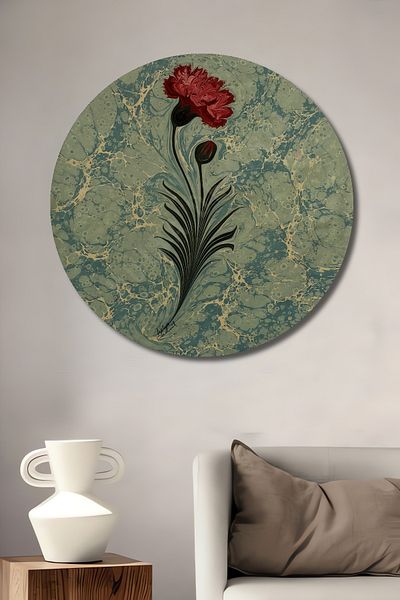 Teona Ahşap Carnati Modelat Lemn MDF Rotund Decorativ Casa, Locul de Muncă Pictură Perete