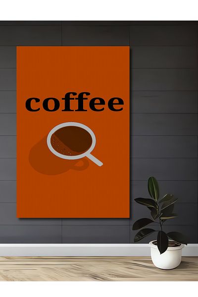 Teona Ahşap Coffee Love Decorativ Lemn MDF Dreptunghi Acasă, Locul de Muncă Pictură Perete