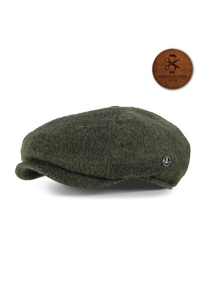 KARNAS ŞAPKA Men's Personality Fabric Khaki Wool Cap - Anti-Sweat Capitoned Stitched Lining