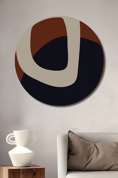Teona Ahşap Forme organice Decorative Lemn MDF Rotund Acasă, Locul de Muncă Pictură Perete