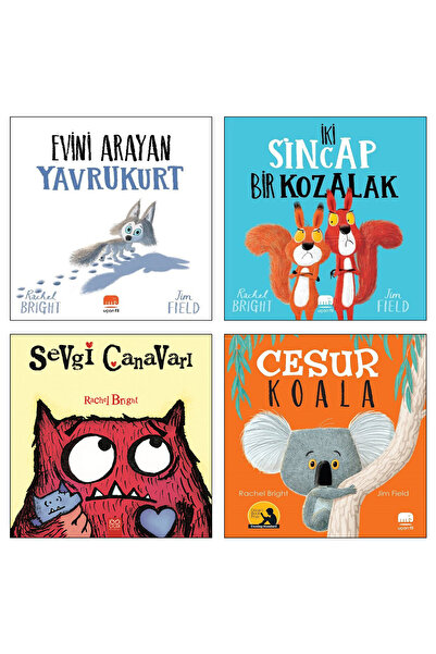 Uçan Fil Yayınları Evini Arayan Yavru Kurt + İki Sincap Bir Kozalak + Sevgi C...