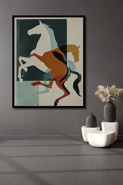 Teona Ahşap Călări abstracte decorative din lemn MDF dreptunghiular pentru pictură murală acasă, la locul de muncă