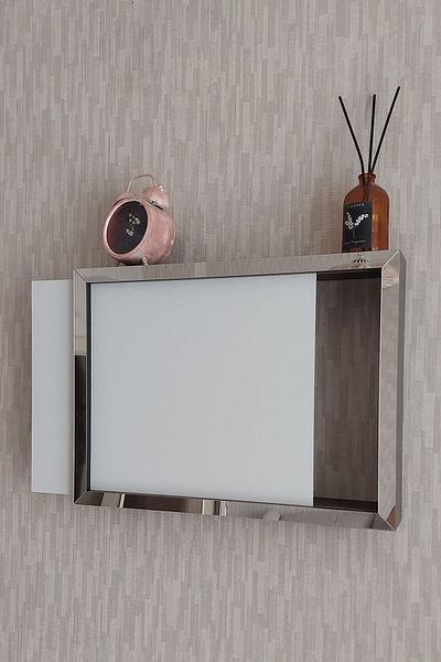 HKM Ticaret 30X40X7 cm Wall Hanging Fuse and Modem-Wifi Storage Box - Flat Cover