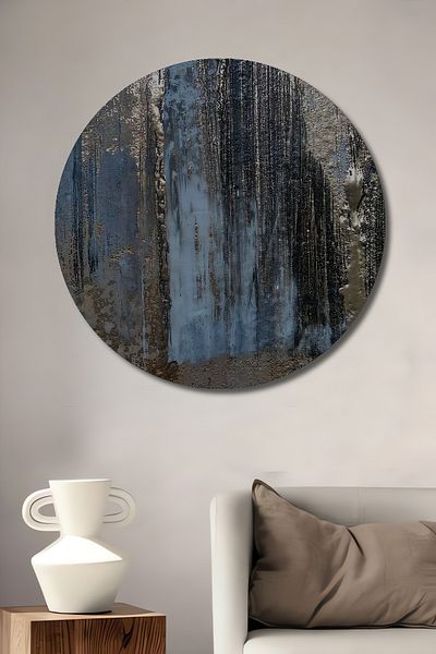 Teona Ahşap Tissue Natural Lemn MDF Rotund Decorativ Acasă, Locul de Muncă Pictură Perete