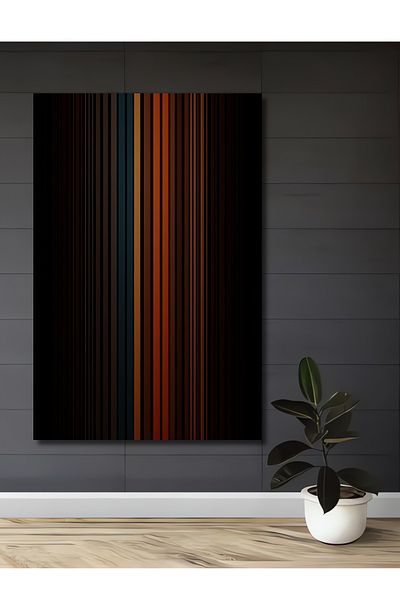 Teona Ahşap Linii colorate Decorative Lemn MDF Dreptunghi Acasă, Locul de Muncă Pictură Perete